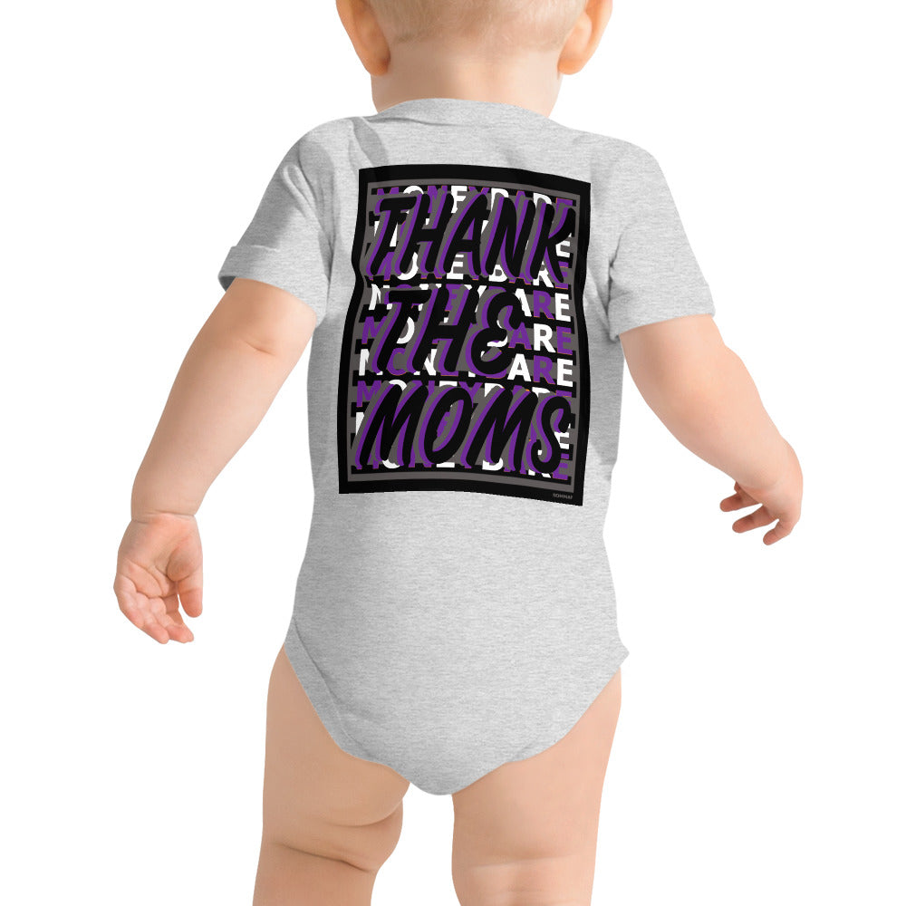 MONEYBARE TTM-1 Baby Bodysuit One-Piece Onesie - Purple