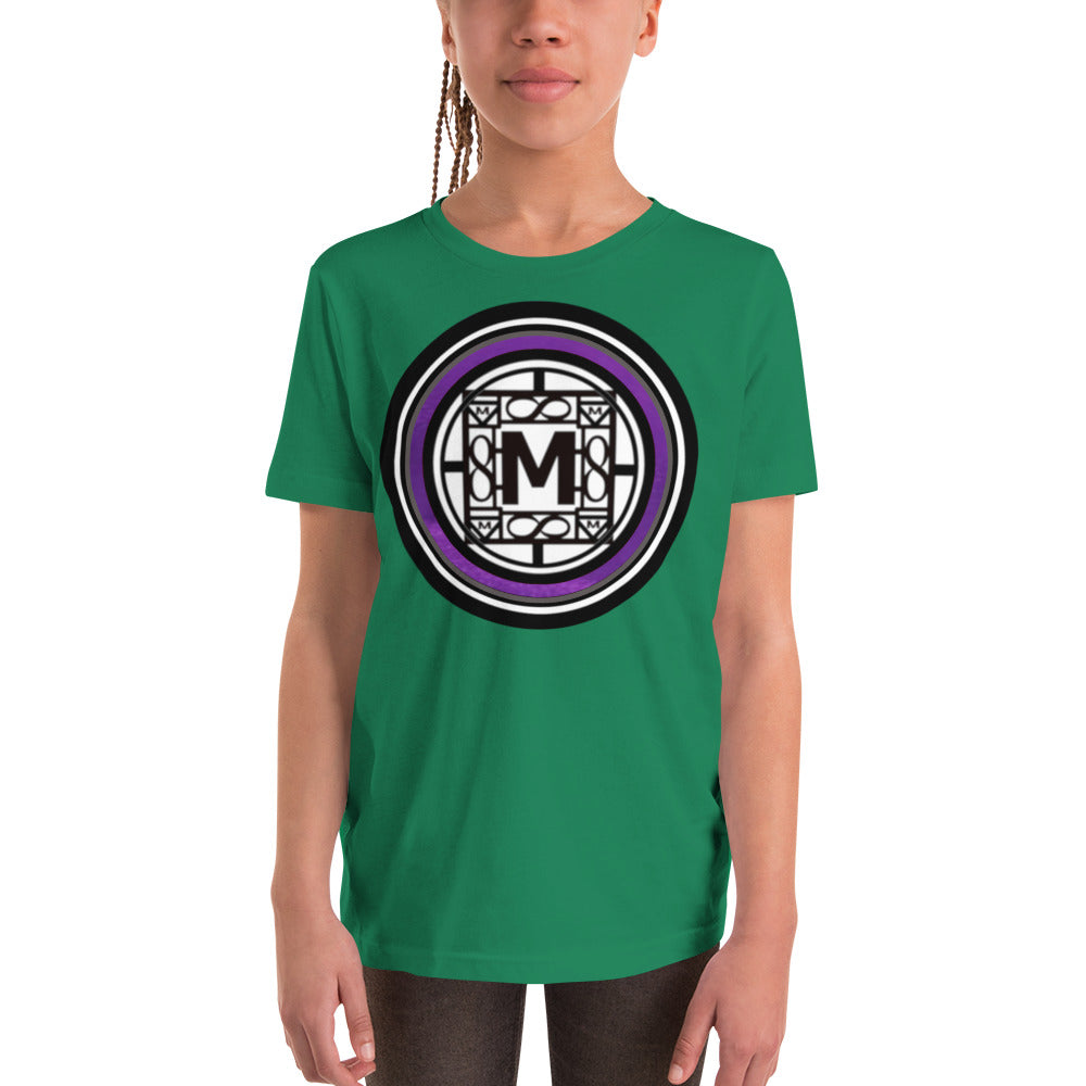 MONEYBARE TTM-1 Youth Short Sleeve Premium T-Shirt - Purple In Icon
