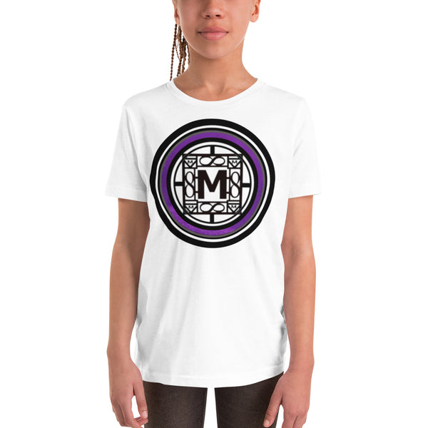 MONEYBARE TTM-1 Youth Short Sleeve Premium T-Shirt - Purple In Icon