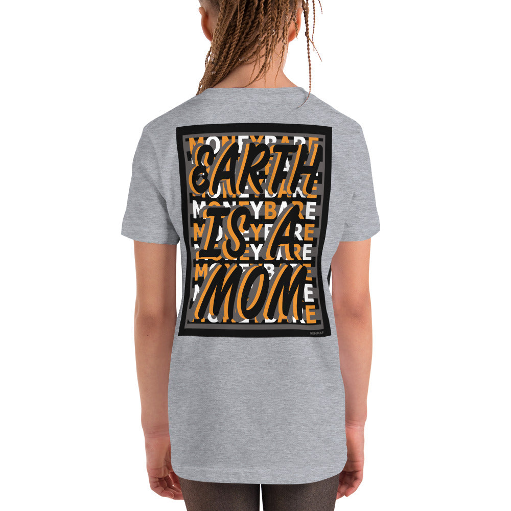 MONEYBARE EIAM-1 Youth Short Sleeve Premium T-Shirt - Orange In Icon