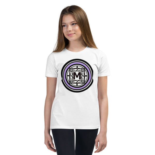 MONEYBARE N4TN-1 Youth Short Sleeve Premium T-Shirt - Lilac In Icon