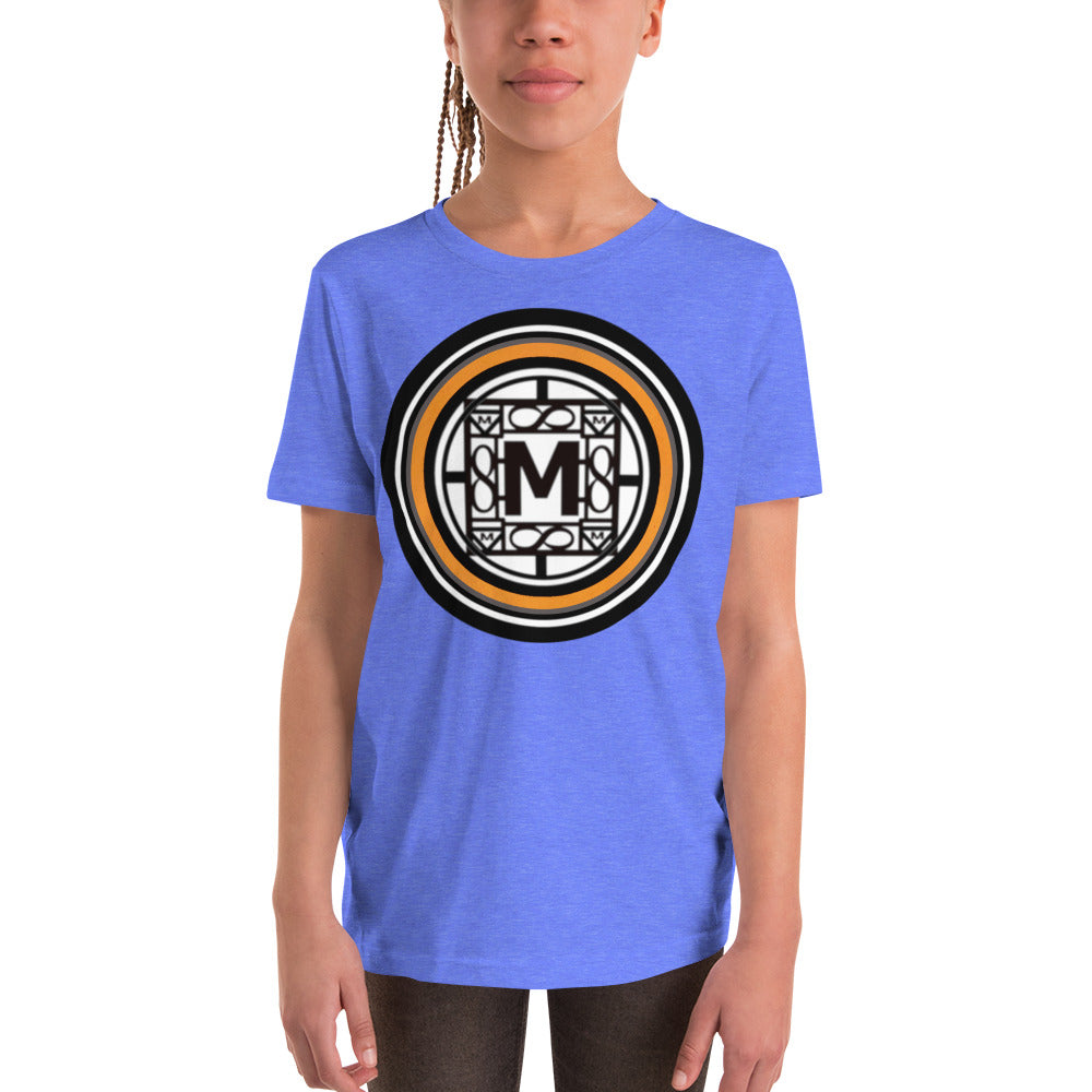 MONEYBARE EIAM-1 Youth Short Sleeve Premium T-Shirt - Orange In Icon