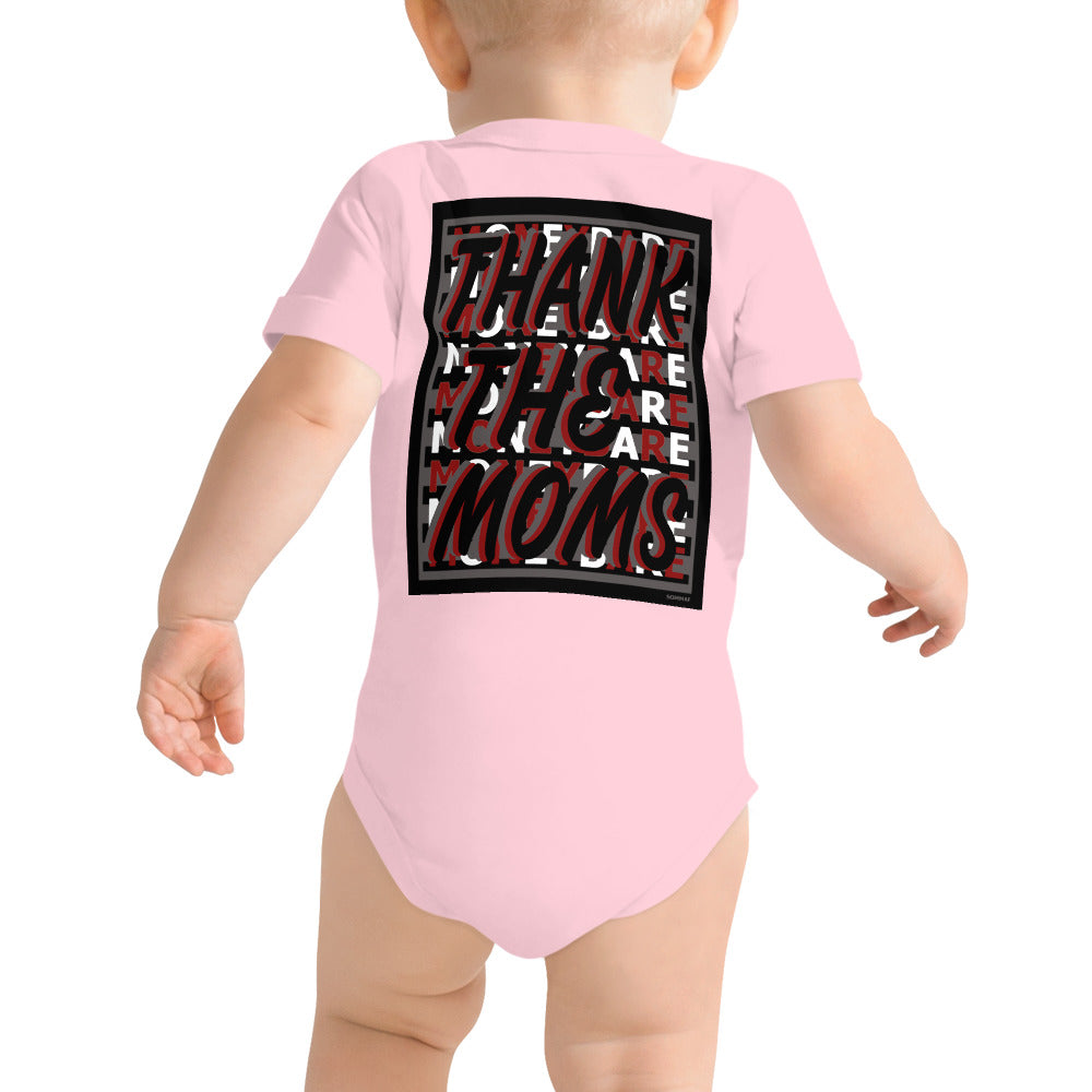 MONEYBARE TTM-1 Baby Bodysuit One-Piece Onesie - Red
