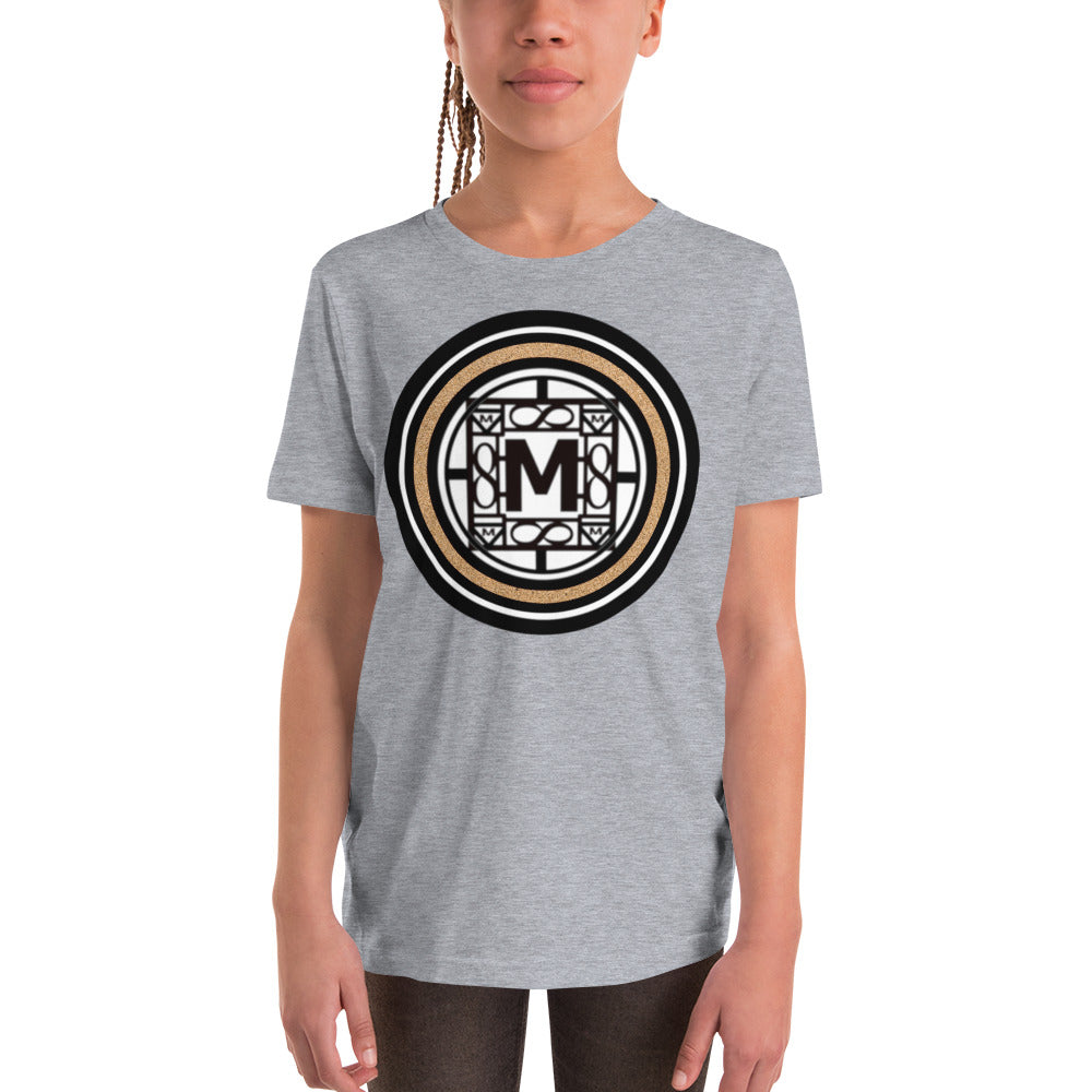 MONEYBARE TTM-1 Youth Short Sleeve Premium T-Shirt - Sand In Icon