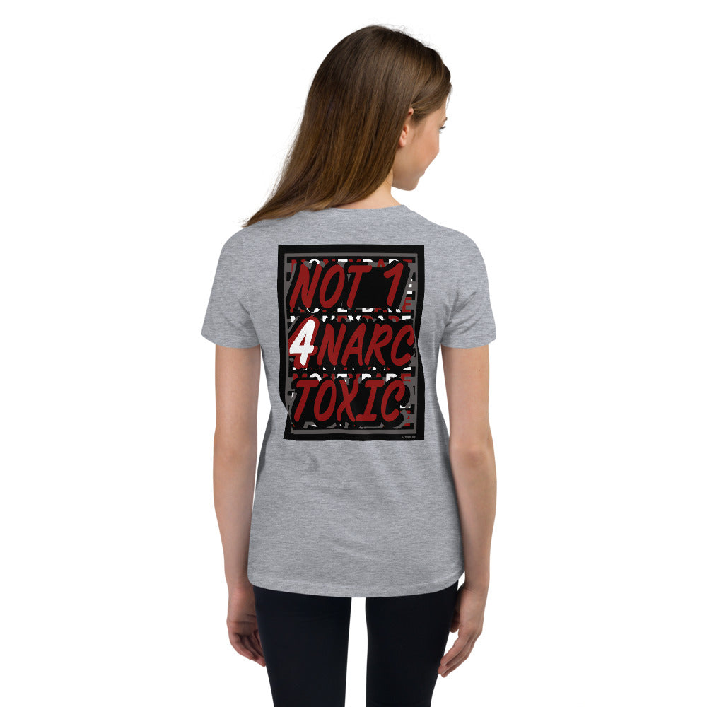 MONEYBARE N14NT-1 Youth Short Sleeve Premium T-Shirt - Red In Icon