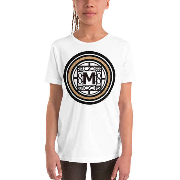 MONEYBARE TTM-1 Youth Short Sleeve Premium T-Shirt - Sand In Icon