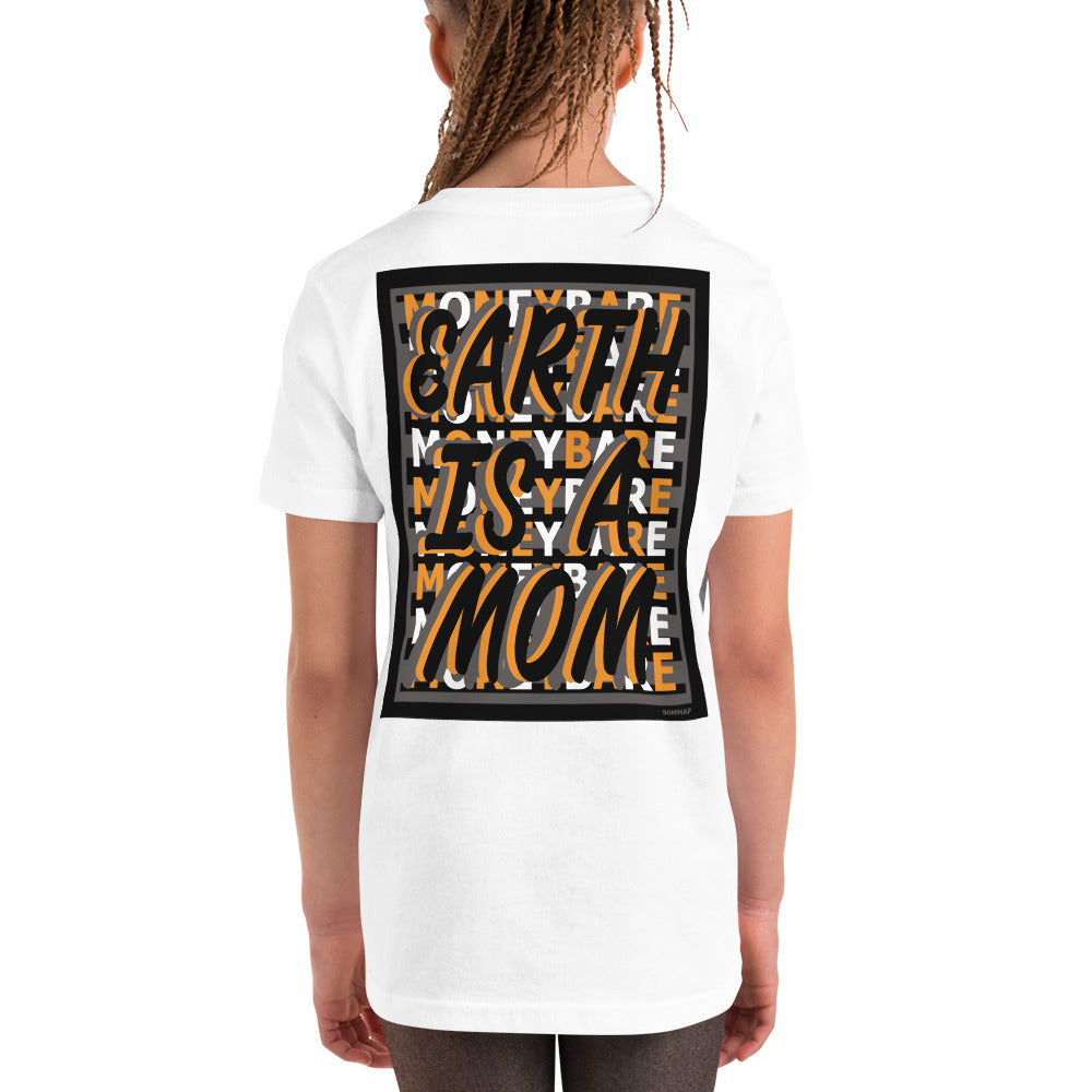 MONEYBARE EIAM-1 Youth Short Sleeve Premium T-Shirt - Orange In Icon