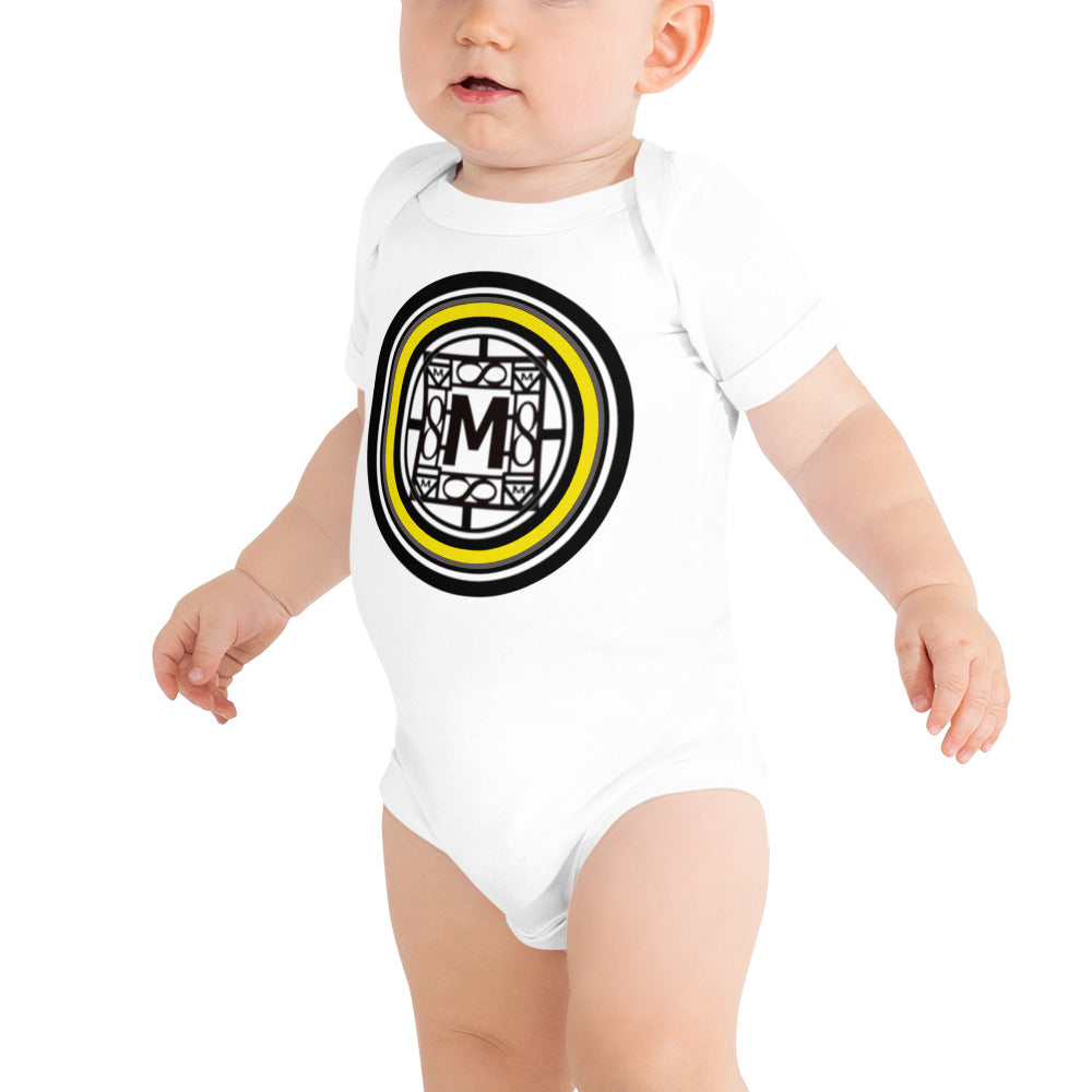 MONEYBARE EIAM-1 Baby Bodysuit One-Piece Onesie - Yellow