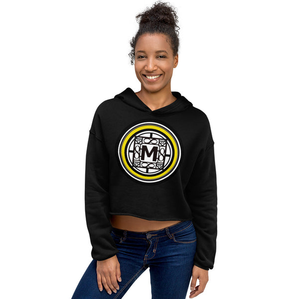 MONEYBARE N4TN-1 Crop Hoodie - Yellow In Icon