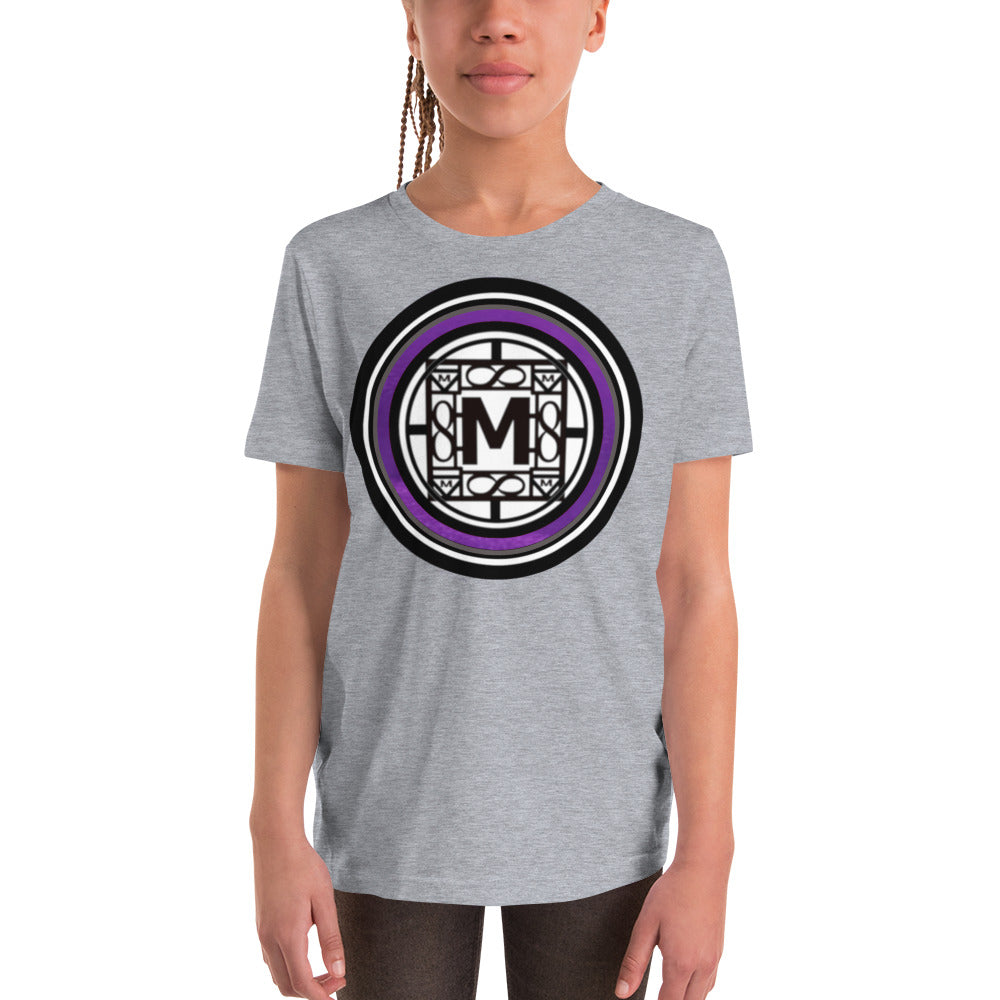 MONEYBARE TTM-1 Youth Short Sleeve Premium T-Shirt - Purple In Icon