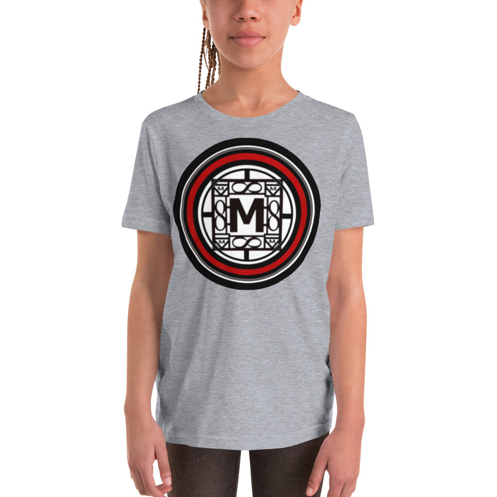 MONEYBARE TTM-1 Youth Short Sleeve Premium T-Shirt - Red In Icon