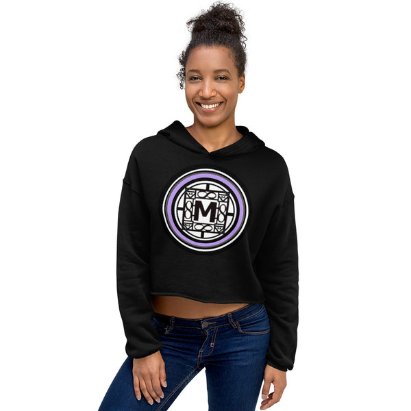 MONEYBARE N14NT-1 Crop Hoodie - Lilac In Icon