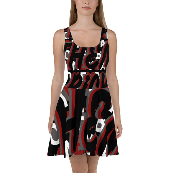 MONEYBARE Boss Fancy FTB-1 Flared Twirly Sun-Fun Dress - Red in Icon