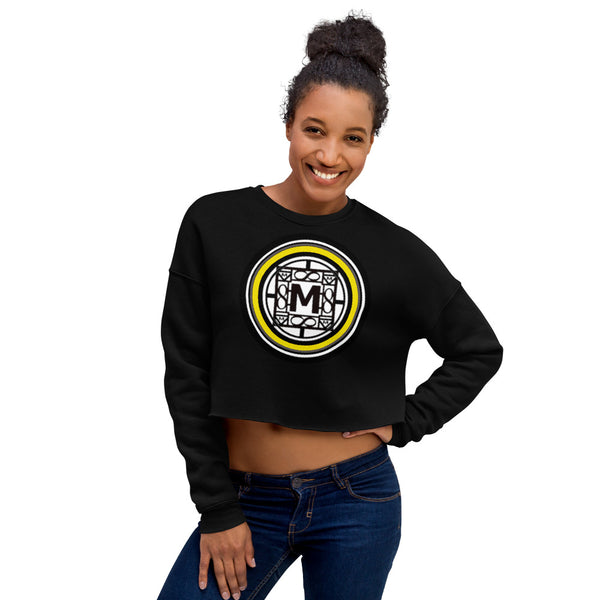 MONEYBARE Crop Sweatshirt - Yellow In Icon