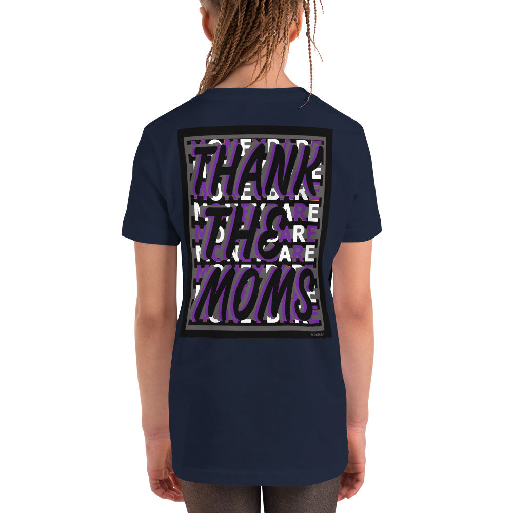 MONEYBARE TTM-1 Youth Short Sleeve Premium T-Shirt - Purple In Icon