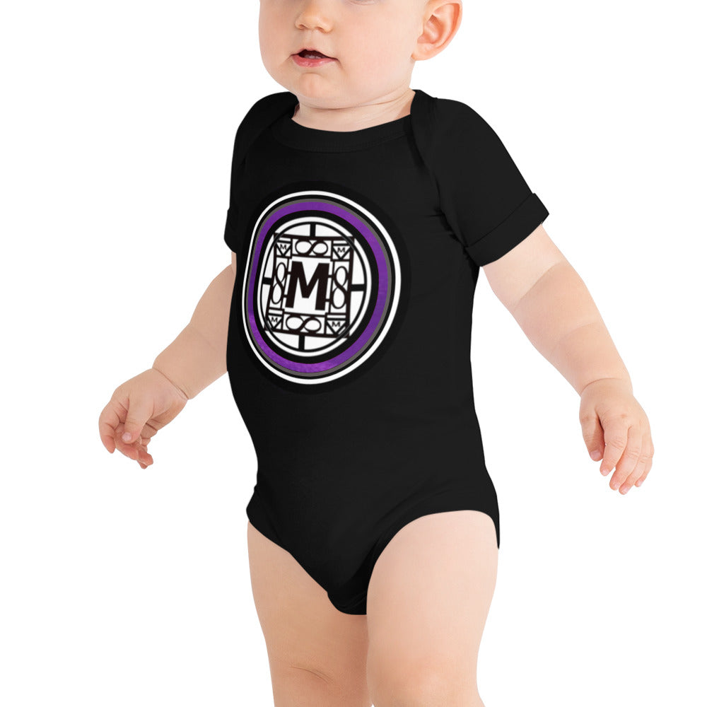 MONEYBARE N14NT-1 Baby Bodysuit One-Piece Onesie - Purple In Icon
