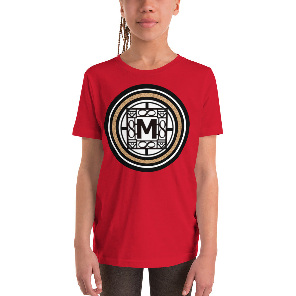 MONEYBARE TTM-1 Youth Short Sleeve Premium T-Shirt - Sand In Icon