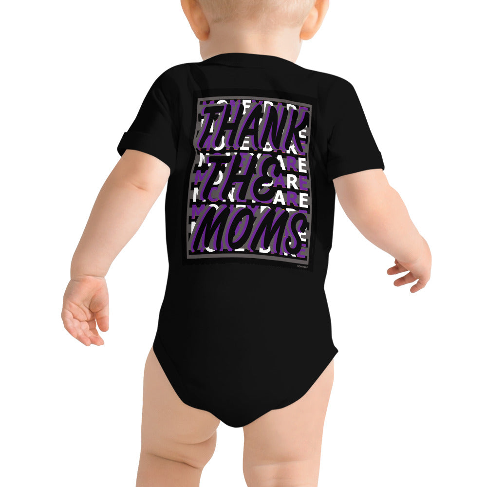 MONEYBARE TTM-1 Baby Bodysuit One-Piece Onesie - Purple