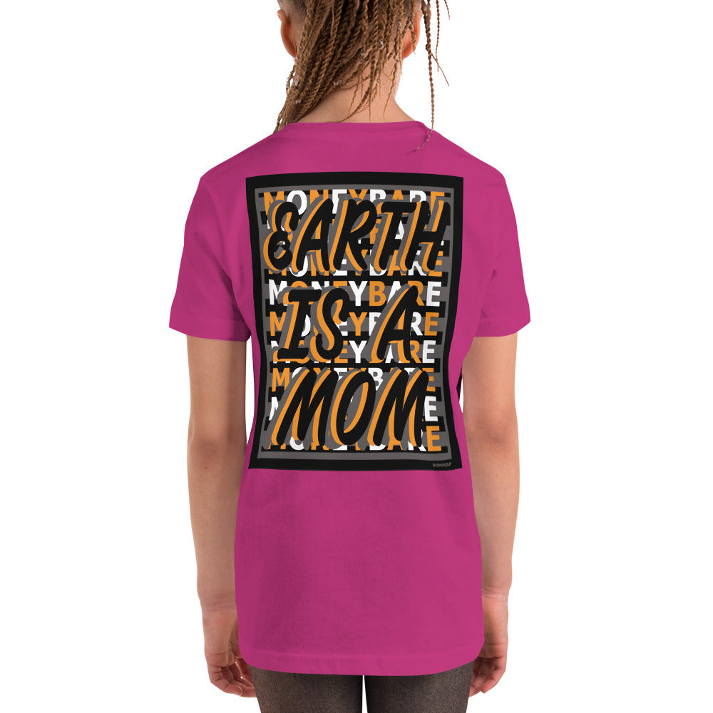 MONEYBARE EIAM-1 Youth Short Sleeve Premium T-Shirt - Orange In Icon