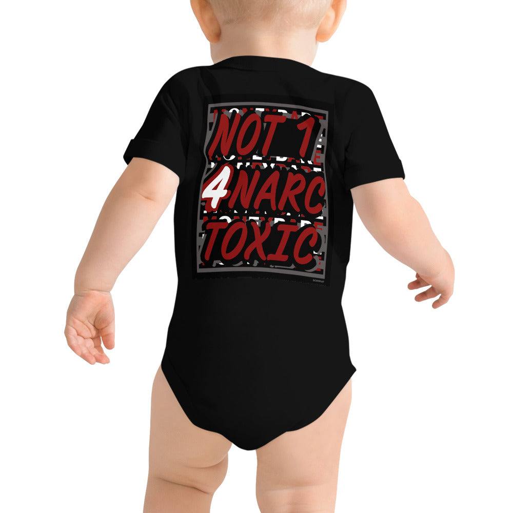 MONEYBARE N14NT-1 Baby Bodysuit One-Piece Onesie - Red